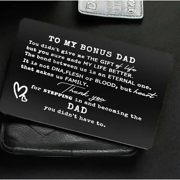 Engraved Metal Wallet Card Inspirational - Picture 1 of 2